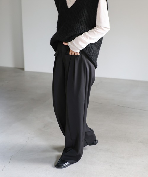 【セール】フロントフラップパンツ(スラックス)|select MOCA(セレクトモカ) 【セール】フロントフラップパンツ(スラックス)|select MOCA(セレクトモカ)