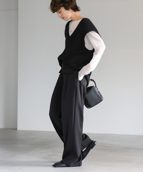 【セール】フロントフラップパンツ(スラックス)|select MOCA(セレクトモカ) 【セール】フロントフラップパンツ(スラックス)|select MOCA(セレクトモカ)