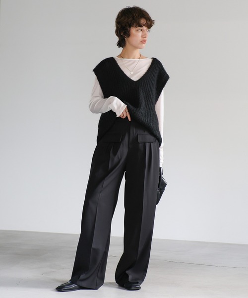 セール】フロントフラップパンツ（スラックス）｜select MOCA