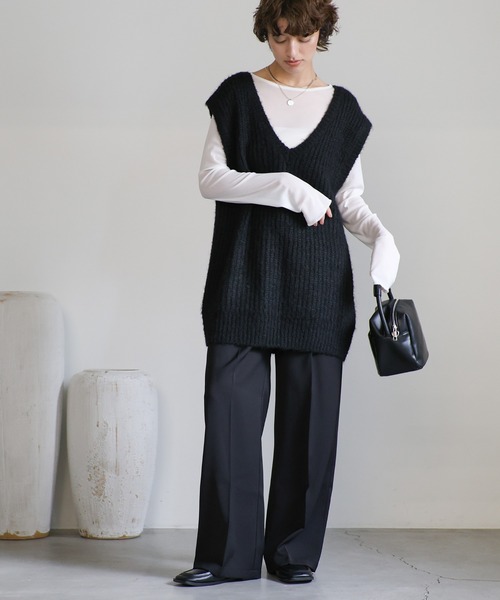 【セール】フロントフラップパンツ(スラックス)|select MOCA(セレクトモカ) 【セール】フロントフラップパンツ(スラックス)|select MOCA(セレクトモカ)