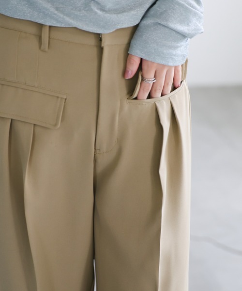 【セール】フロントフラップパンツ(スラックス)|select MOCA(セレクトモカ) 【セール】フロントフラップパンツ(スラックス)|select MOCA(セレクトモカ)