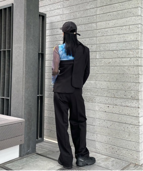 Ameri（アメリ）の「DEFORMATION JACKET SET PANTS（スラックス