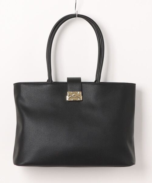 BENETTON (UNITED COLORS OF BENETTON)（ベネトンユナイテッドカラーズオブベネトン）の「BENETTON無地フェイクレザートートバッグ（トートバッグ・レディース・ブラック/ブラウン・FREE）」の13枚目の写真