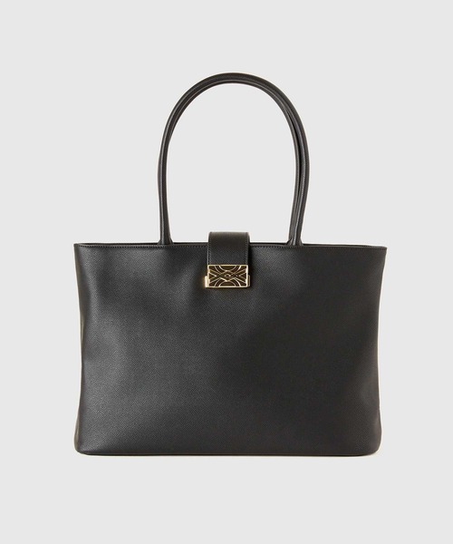 BENETTON (UNITED COLORS OF BENETTON)（ベネトンユナイテッドカラーズオブベネトン）の「BENETTON無地フェイクレザートートバッグ（トートバッグ・レディース・ブラック/ブラウン・FREE）」の7枚目の写真