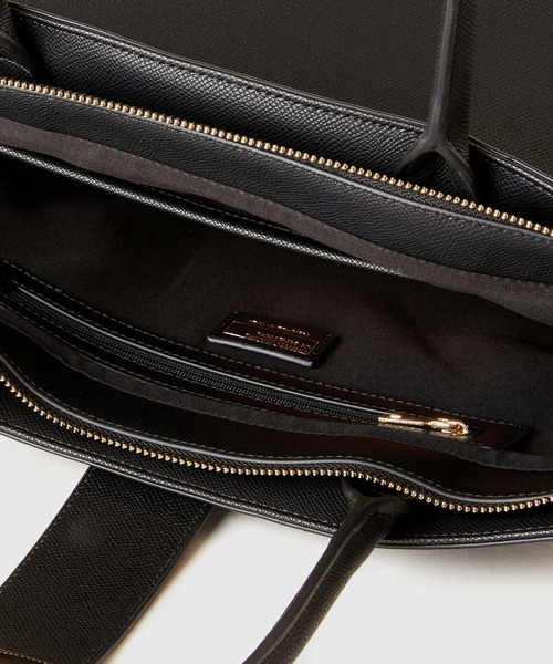 BENETTON (UNITED COLORS OF BENETTON)（ベネトンユナイテッドカラーズオブベネトン）の「BENETTON無地フェイクレザートートバッグ（トートバッグ・レディース・ブラック/ブラウン・FREE）」の9枚目の写真