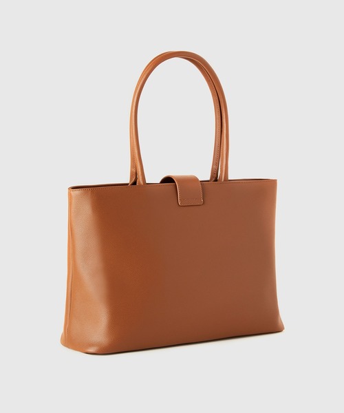 BENETTON (UNITED COLORS OF BENETTON)（ベネトンユナイテッドカラーズオブベネトン）の「BENETTON無地フェイクレザートートバッグ（トートバッグ・レディース・ブラック/ブラウン・FREE）」の11枚目の写真