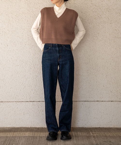 Nora Lily(ノラリリー)の「【Nora Lily】Warm Short Knit Vest(UNISEX)(ニット/セーター・メンズ・ブラック/カーキ/モカ・FREE)」の21枚目の写真