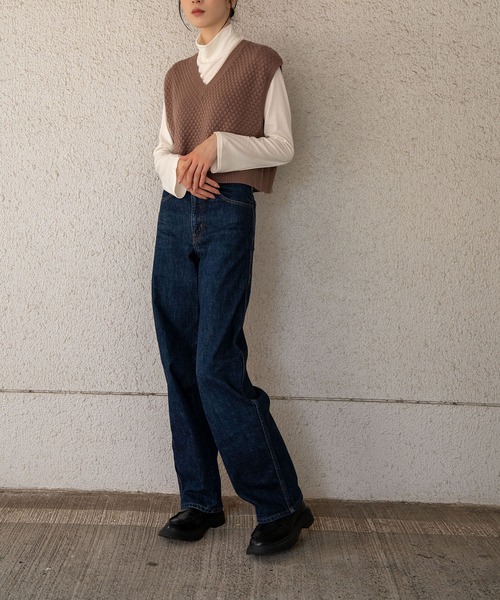 Nora Lily(ノラリリー)の「【Nora Lily】Warm Short Knit Vest(UNISEX)(ニット/セーター・メンズ・ブラック/カーキ/モカ・FREE)」の19枚目の写真