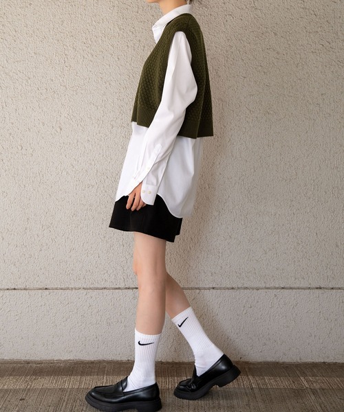 Nora Lily(ノラリリー)の「【Nora Lily】Warm Short Knit Vest(UNISEX)(ニット/セーター・メンズ・ブラック/カーキ/モカ・FREE)」の10枚目の写真