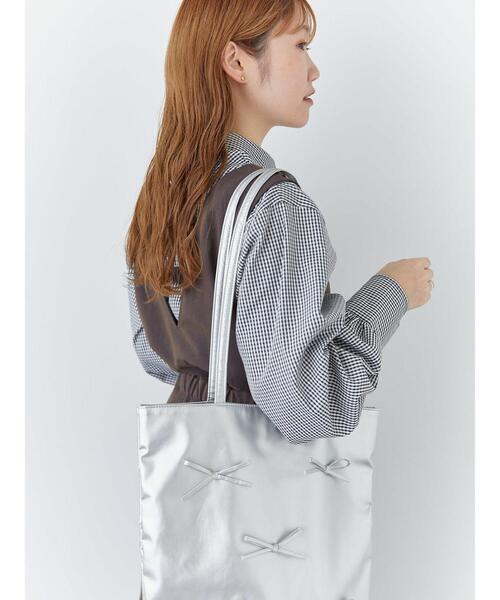 ehka sopo(エヘカソポ)の「ネクタイ付シャツ(シャツ/ブラウス・レディース・オフホワイト/キナリ/ブラック・F)」の9枚目の写真