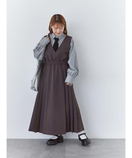 ehka sopo(エヘカソポ)の「ネクタイ付シャツ(シャツ/ブラウス・レディース・オフホワイト/キナリ/ブラック・F)」の11枚目の写真