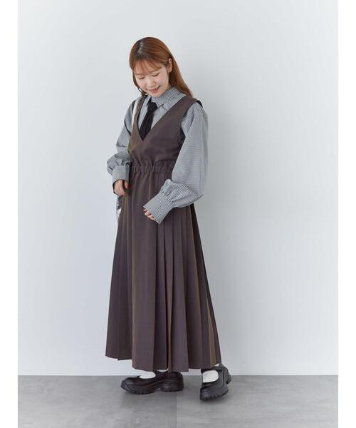 ehka sopo(エヘカソポ)の「ネクタイ付シャツ(シャツ/ブラウス・レディース・オフホワイト/キナリ/ブラック・F)」の12枚目の写真