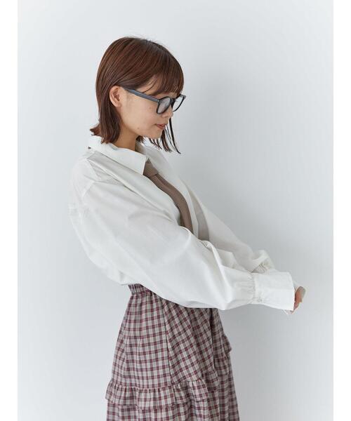 ehka sopo(エヘカソポ)の「ネクタイ付シャツ(シャツ/ブラウス・レディース・オフホワイト/キナリ/ブラック・F)」の14枚目の写真