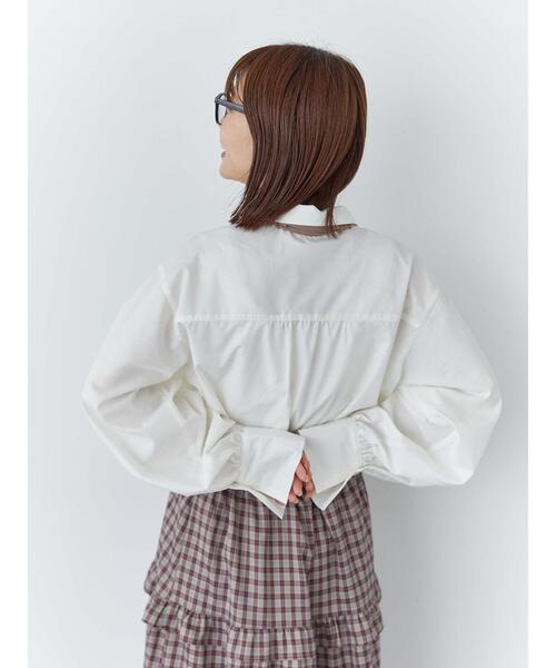 ehka sopo(エヘカソポ)の「ネクタイ付シャツ(シャツ/ブラウス・レディース・オフホワイト/キナリ/ブラック・F)」の16枚目の写真