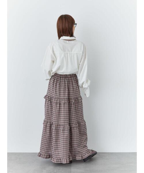 ehka sopo(エヘカソポ)の「ネクタイ付シャツ(シャツ/ブラウス・レディース・オフホワイト/キナリ/ブラック・F)」の20枚目の写真