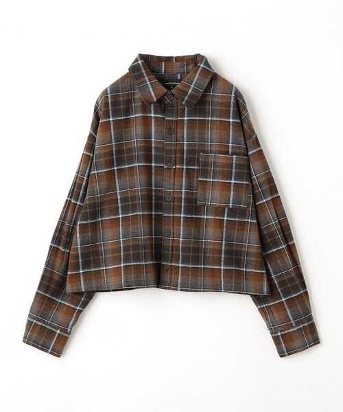 green label relaxing（グリーンレーベルリラクシング）の「TJ オンブレチェック ネルシャツ / キッズ  140cm-160cm（シャツ/ブラウス・キッズ・ワインレッド/オレンジ系その他・150cm/160cm/140cm）」の5枚目の写真