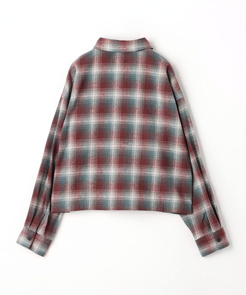 green label relaxing（グリーンレーベルリラクシング）の「TJ オンブレチェック ネルシャツ / キッズ  140cm-160cm（シャツ/ブラウス・キッズ・ワインレッド/オレンジ系その他・150cm/160cm/140cm）」の12枚目の写真