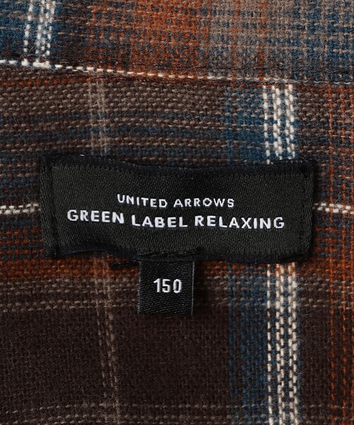 green label relaxing（グリーンレーベルリラクシング）の「TJ オンブレチェック ネルシャツ / キッズ  140cm-160cm（シャツ/ブラウス・キッズ・ワインレッド/オレンジ系その他・150cm/160cm/140cm）」の15枚目の写真