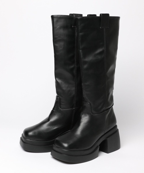 FOREVER 21（フォーエバー トゥエンティーワン）の「【2024FW】厚底ロングブーツ（ブーツ・レディース・ブラック/ブラウン・LARGE/MEDIUM）」の12枚目の写真