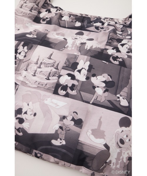 Disney SERIES CREATED by MUS(ディズニーシリーズクリエイテッドバイエムユーエス)の「MD MARCHE PACKABLE バッグ(エコバッグ/サブバッグ・レディース・ブラウン/ブラック・FREE)」の5枚目の写真