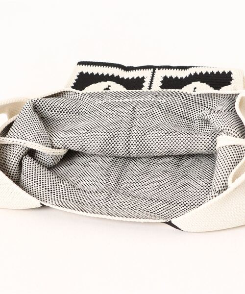 Mignonjour（ミニョンジュール）の「FReePLACe/くま リボン柄ニットバッグ 12302（ハンドバッグ・レディース・ブラック/ホワイト/ホワイト系その他/ブラック系その他/その他2/その他5/その他3/その他4/その他7/その他6/その他8・FREE）」の19枚目の写真