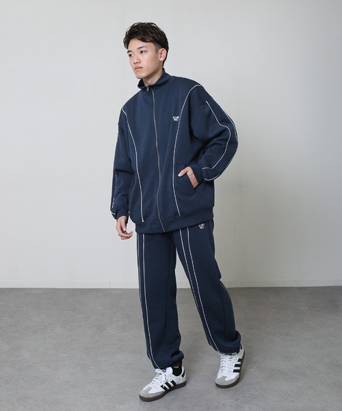 ZIP FIVE(ジップファイブ)の「【ZIP FIVE】 ワンポイント 刺繍 トラックパンツ サイドライン / パイピング 【セットアップ可】(スウェットパンツ・メンズ・ホワイト/オートミール/チャコール/ネイビー/ブラック系/ブラック/杢グレー/ブルー/グレー系/ネイビー系・MEDIUM/LARGE/X-LARGE)」の16枚目の写真