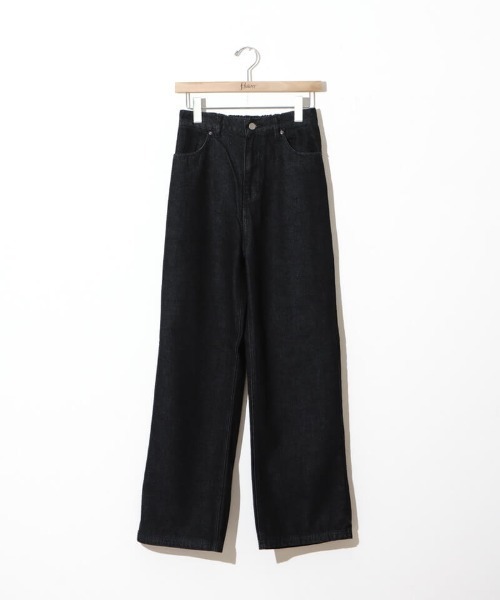 flower（フラワー）の「グラッドバギーパンツ2（デニムパンツ・レディース・ブラック/ネイビー・MEDIUM/SMALL）」の21枚目の写真