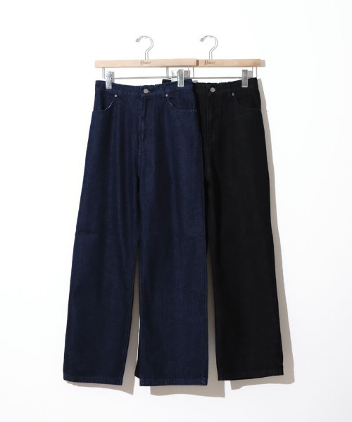 flower（フラワー）の「グラッドバギーパンツ2（デニムパンツ・レディース・ブラック/ネイビー・MEDIUM/SMALL）」の22枚目の写真