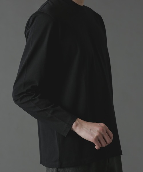 NANO universe（ナノユニバース）の「ジャケT(R) クルーネック 長袖（Tシャツ/カットソー・メンズ・ホワイト/ブラック・S/XL/L/M）」の14枚目の写真