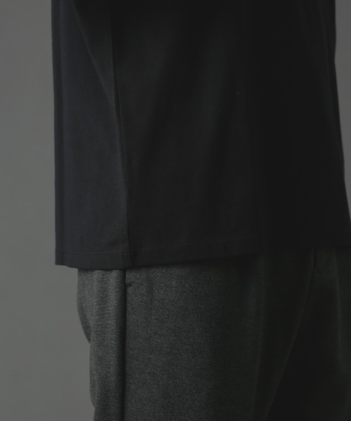 NANO universe（ナノユニバース）の「ジャケT(R) クルーネック 長袖（Tシャツ/カットソー・メンズ・ホワイト/ブラック・S/XL/L/M）」の15枚目の写真