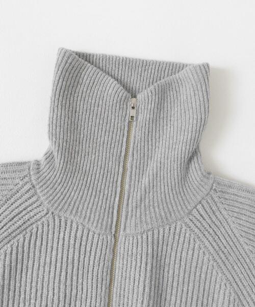 FORK&SPOON（フォークアンドスプーン）の「『WEB/一部店舗限定』FORK&SPOON　ウォッシャブルローゲージニットジップカーディガン（カーディガン/ボレロ・レディース・オフホワイト/グレー系その他・1）」の10枚目の写真