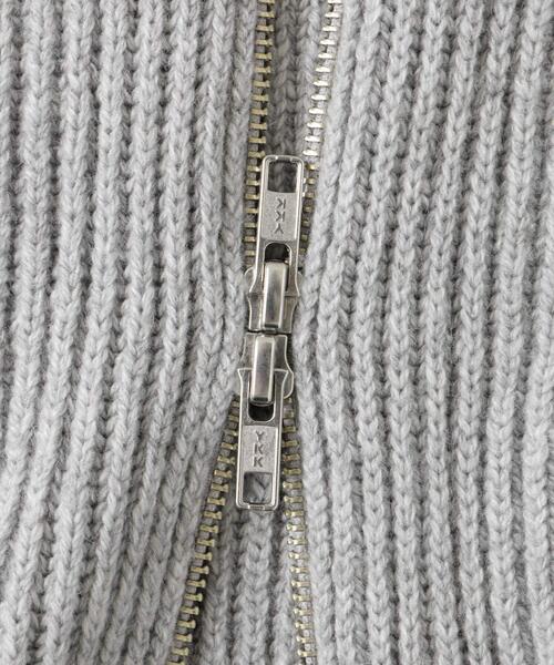 FORK&SPOON（フォークアンドスプーン）の「『WEB/一部店舗限定』FORK&SPOON　ウォッシャブルローゲージニットジップカーディガン（カーディガン/ボレロ・レディース・オフホワイト/グレー系その他・1）」の11枚目の写真