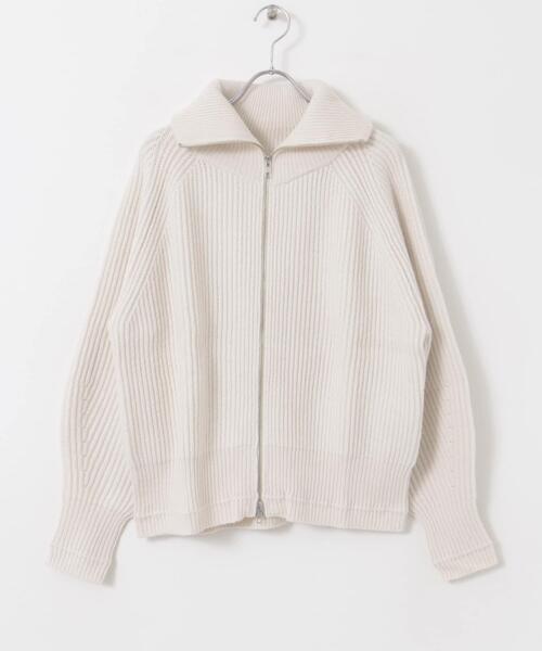 FORK&SPOON（フォークアンドスプーン）の「『WEB/一部店舗限定』FORK&SPOON　ウォッシャブルローゲージニットジップカーディガン（カーディガン/ボレロ・レディース・オフホワイト/グレー系その他・1）」の20枚目の写真