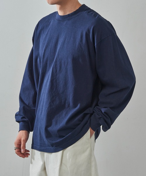 LOS ANGELES APPAREL(ロサンゼルスアパレル)の「【Los Angeles Apparel】6.5oz L/S Garment Dye T-Shirt 6.5オンス ガーメントダイ ロングスリーブTシャツ ロンT UNTR(Tシャツ/カットソー・メンズ・ゴールド/ネイビー/レッド/ライトグリーン/ホワイト/ブルー/グレー/ブラック・S/M/L/XL)」の5枚目の写真