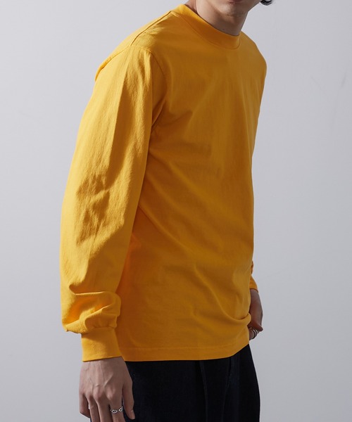 LOS ANGELES APPAREL(ロサンゼルスアパレル)の「【Los Angeles Apparel】6.5oz L/S Garment Dye T-Shirt 6.5オンス ガーメントダイ ロングスリーブTシャツ ロンT UNTR(Tシャツ/カットソー・メンズ・ゴールド/ネイビー/レッド/ライトグリーン/ホワイト/ブルー/グレー/ブラック・S/M/L/XL)」の8枚目の写真