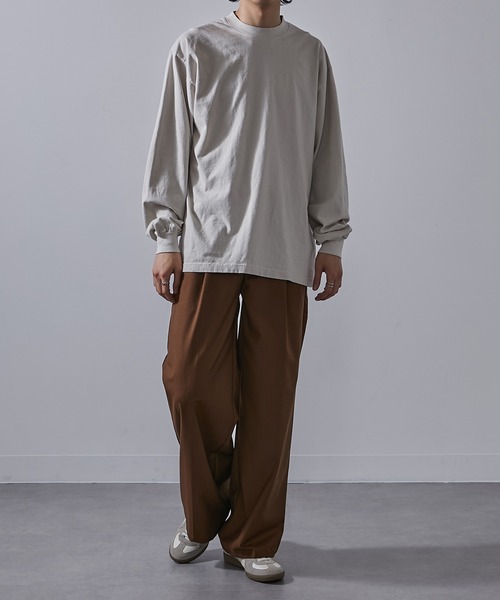 LOS ANGELES APPAREL(ロサンゼルスアパレル)の「【Los Angeles Apparel】6.5oz L/S Garment Dye T-Shirt 6.5オンス ガーメントダイ ロングスリーブTシャツ ロンT UNTR(Tシャツ/カットソー・メンズ・ゴールド/ネイビー/レッド/ライトグリーン/ホワイト/ブルー/グレー/ブラック・S/M/L/XL)」の19枚目の写真