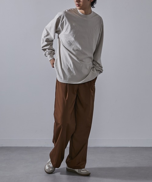 LOS ANGELES APPAREL(ロサンゼルスアパレル)の「【Los Angeles Apparel】6.5oz L/S Garment Dye T-Shirt 6.5オンス ガーメントダイ ロングスリーブTシャツ ロンT UNTR(Tシャツ/カットソー・メンズ・ゴールド/ネイビー/レッド/ライトグリーン/ホワイト/ブルー/グレー/ブラック・S/M/L/XL)」の20枚目の写真