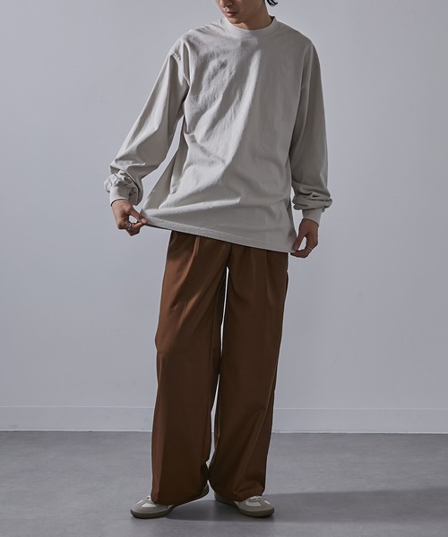 LOS ANGELES APPAREL(ロサンゼルスアパレル)の「【Los Angeles Apparel】6.5oz L/S Garment Dye T-Shirt 6.5オンス ガーメントダイ ロングスリーブTシャツ ロンT UNTR(Tシャツ/カットソー・メンズ・ゴールド/ネイビー/レッド/ライトグリーン/ホワイト/ブルー/グレー/ブラック・S/M/L/XL)」の21枚目の写真