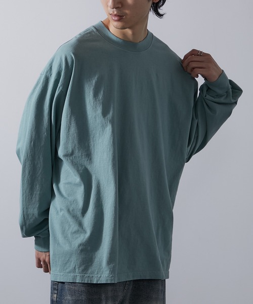 LOS ANGELES APPAREL(ロサンゼルスアパレル)の「【Los Angeles Apparel】6.5oz L/S Garment Dye T-Shirt 6.5オンス ガーメントダイ ロングスリーブTシャツ ロンT UNTR(Tシャツ/カットソー・メンズ・ゴールド/ネイビー/レッド/ライトグリーン/ホワイト/ブルー/グレー/ブラック・S/M/L/XL)」の22枚目の写真