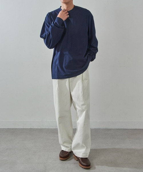 LOS ANGELES APPAREL(ロサンゼルスアパレル)の「【Los Angeles Apparel】6.5oz L/S Garment Dye T-Shirt 6.5オンス ガーメントダイ ロングスリーブTシャツ ロンT UNTR(Tシャツ/カットソー・メンズ・ゴールド/ネイビー/レッド/ライトグリーン/ホワイト/ブルー/グレー/ブラック・S/M/L/XL)」の15枚目の写真