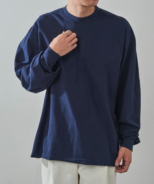 LOS ANGELES APPAREL(ロサンゼルスアパレル)の「【Los Angeles Apparel】6.5oz L/S Garment Dye T-Shirt 6.5オンス ガーメントダイ ロングスリーブTシャツ ロンT UNTR(Tシャツ/カットソー・メンズ・ゴールド/ネイビー/レッド/ライトグリーン/ホワイト/ブルー/グレー/ブラック・S/M/L/XL)」の13枚目の写真