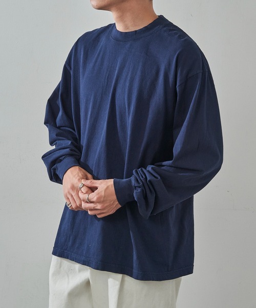 LOS ANGELES APPAREL(ロサンゼルスアパレル)の「【Los Angeles Apparel】6.5oz L/S Garment Dye T-Shirt 6.5オンス ガーメントダイ ロングスリーブTシャツ ロンT UNTR(Tシャツ/カットソー・メンズ・ゴールド/ネイビー/レッド/ライトグリーン/ホワイト/ブルー/グレー/ブラック・S/M/L/XL)」の12枚目の写真