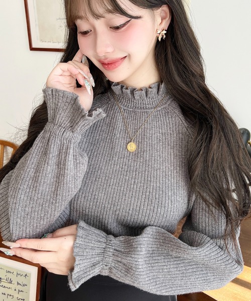 ☆ameri☆キャンディスリーブニット☆美品(^^) ANDMARY】Candy sleeve knit set