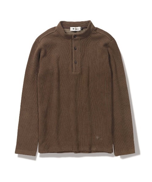 Foxfire(フォックスファイヤー)の「コーデュロイヘンリーネック(Tシャツ/カットソー・メンズ・ブラウン/ブラック/オリーブ/ダークグレー・M/L/XL/S)」の5枚目の写真