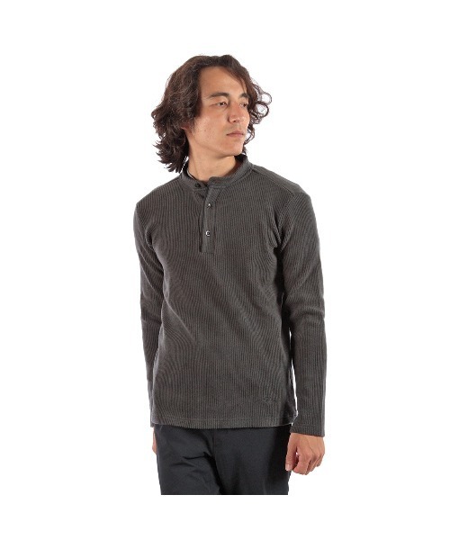 Foxfire(フォックスファイヤー)の「コーデュロイヘンリーネック(Tシャツ/カットソー・メンズ・ブラウン/ブラック/オリーブ/ダークグレー・M/L/XL/S)」の9枚目の写真