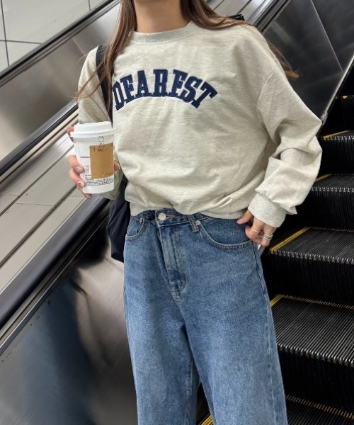 Sorriso（ソリッソ）の「カレッジロゴ スウェットトレーナー（スウェット・レディース・ライトグレー・M）」の7枚目の写真