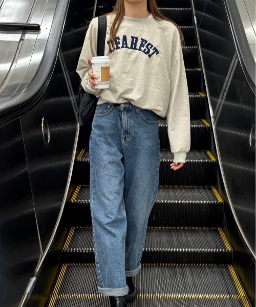 Sorriso（ソリッソ）の「カレッジロゴ スウェットトレーナー（スウェット・レディース・ライトグレー・M）」の3枚目の写真