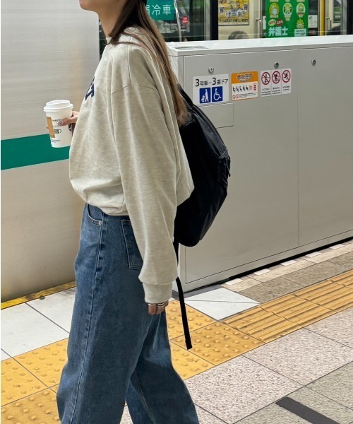 Sorriso（ソリッソ）の「カレッジロゴ スウェットトレーナー（スウェット・レディース・ライトグレー・M）」の9枚目の写真