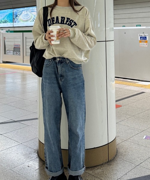 Sorriso（ソリッソ）の「カレッジロゴ スウェットトレーナー（スウェット・レディース・ライトグレー・M）」の5枚目の写真