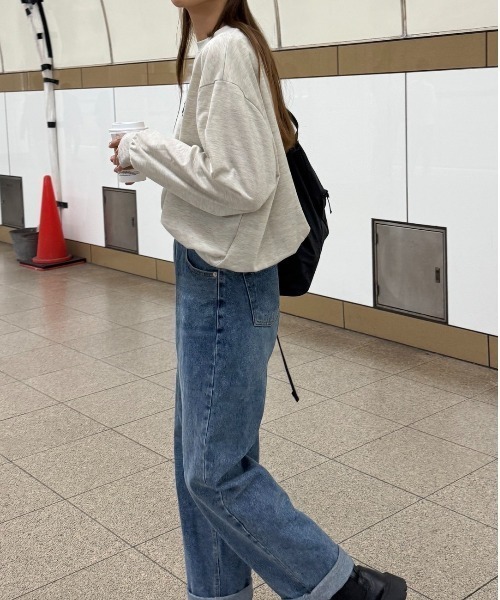 Sorriso（ソリッソ）の「カレッジロゴ スウェットトレーナー（スウェット・レディース・ライトグレー・M）」の6枚目の写真